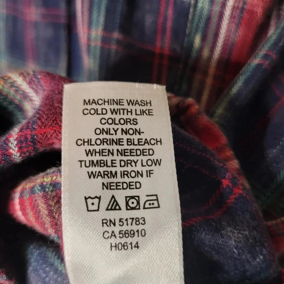 MAURICES Wmns XL Rustic red plaid jeweled collar Snap Shirt Western Rodeo - Picture 10 of 10